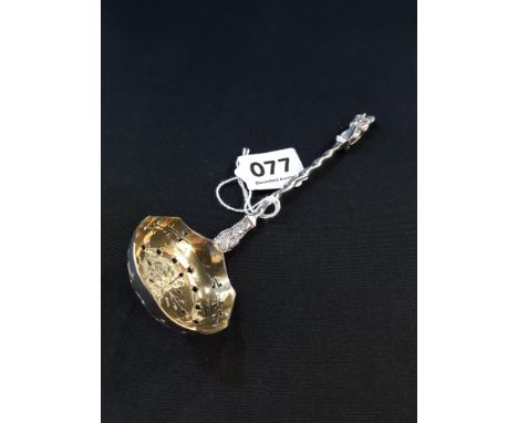 SILVER GILT SUGAR SIFTER LADLE