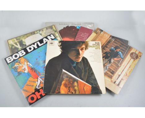 Bob Dylan: Biography, five record deluxe edition along with five other Bob Dylan vinyl albums.