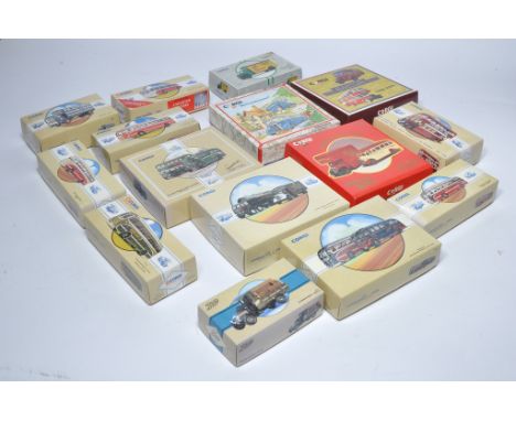 A group of fifteen Corgi Diecast Model Issues comprising Bus, Transport and Commercial themed vehicles in various liveries as