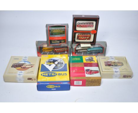 A group of eight diecast models comprising Bus and Transport issues from Corgi and EFE. Look to be excellent in boxes. 