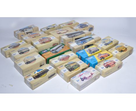 A group of Twenty Two Corgi Diecast Model Issues comprising Bus Transport and Commercial themed vehicles in various liveries 