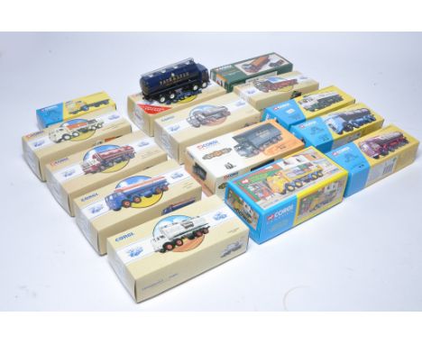 A group of fifteen Corgi Diecast Model Issues comprising Commercial classic truck themed vehicles in various liveries as show