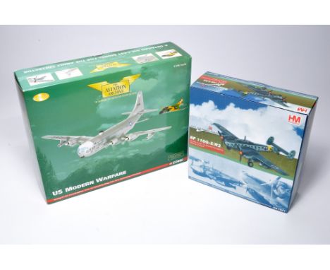 Duo of diecast model aircraft issues comprising Corgi 1/144 Boeing KC97L plus HM BF110G-2/R3. Both look to be without obvious