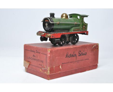 Hornby O Gauge Model Railway comprising L≠R Locomotive. Displays generally fair to good, with box (fair). 