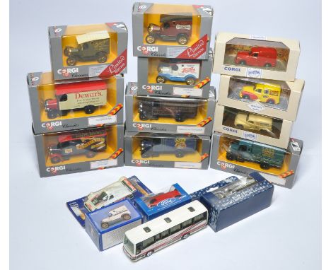 A group of sixteen Diecast Model Issues comprising mostly Corgi Classics as shown plus some others. Mostly excellent in boxes