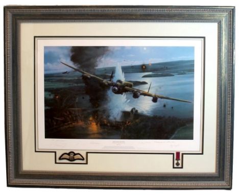 After Robert Taylor (British, 20th century): 'Operation Chastise, The Night They Breached The Dams', Artist's Proof of the Ai