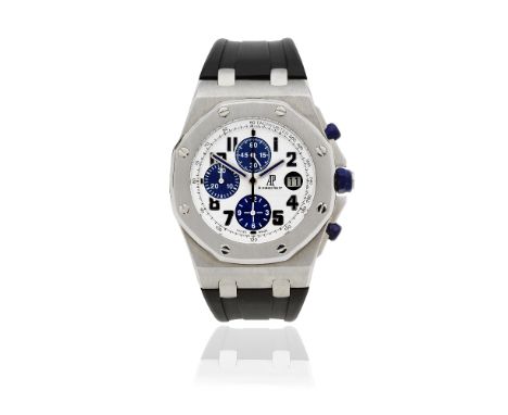 Audemars Piguet. A stainless steel automatic calendar chronograph wristwatchModel: Royal Oak OffshoreReference: 26170ST, No.9