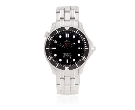 Omega. A Limited Edition stainless steel automatic calendar bracelet watchModel: Seamaster James Bond Collectors Piece, No.04