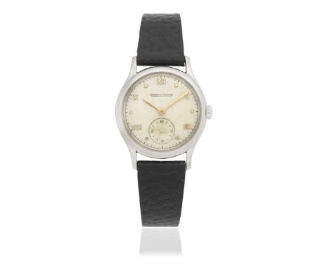 Jaeger-LeCoultre. A stainless steel manual wind wristwatchDate: Circa 1948Movement: Jewelled Cal.P480/C manual wind, No.56596