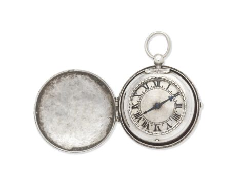 John Snow. A fine and early silver key wind pair case 'puritan' pocket watchDate: Circa 1640 Movement: Gilt full plate gut fu