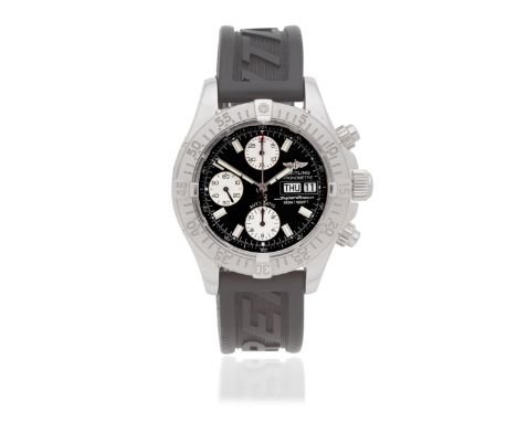 Breitling. A stainless steel automatic calendar chronograph wristwatchModel: SuperoceanReference: A1334011Date: Purchased 3rd