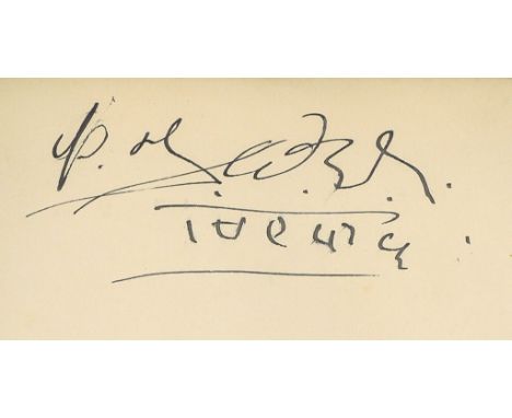 Two autograph books, original leather cloth, late 1910s-1960s Two autograph books, original leather cloth, late 1910s-1960s, 