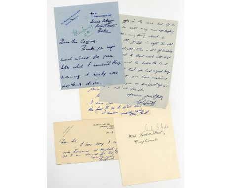 Large collection of 20th century autographs , mainly actors, aristocrats Large collection of 20th century autographs , mainly