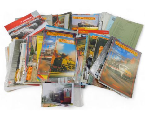 Hornby and Bachmann catalogues, to include Edition 51, 1981, Lima 1977 - 1978 catalogue, Hornby Railways 1978 catalogue, etc.