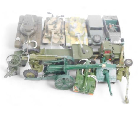 Britains Corgi and other military diecast, to include Corgi Toys M60 A1 Medium Tank, Solido General Patton M47 Tank, Dinky To