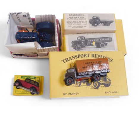 Transport Replicas by Varney and Ambrico, white metal diecast, hand painted vehicles, including Ford 2/5 tonne lorry 1935 num