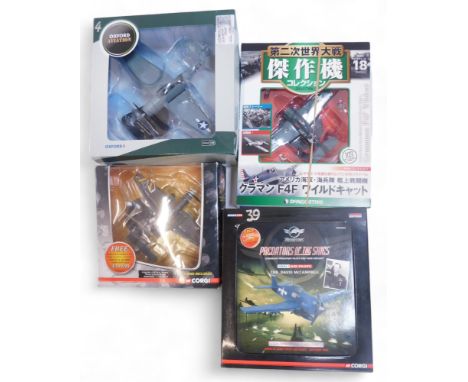 Corgi, Oxford and other USAF Pacific War Birds, and Junkers JU87, boxed. (4)