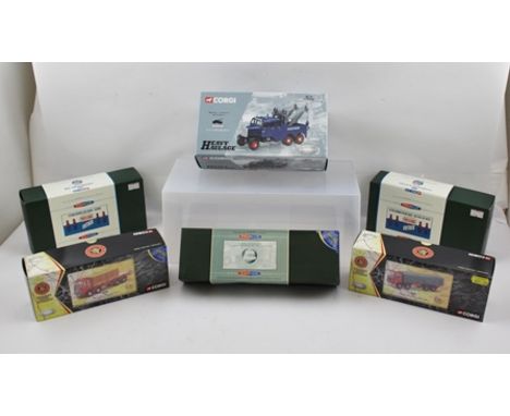 CORGI DIE CAST LIMITED EDITION COMMERCIAL VEHICLE MODELS BOXED including 17502 Pickfords Scammell Constructor Wrecker, 26402 
