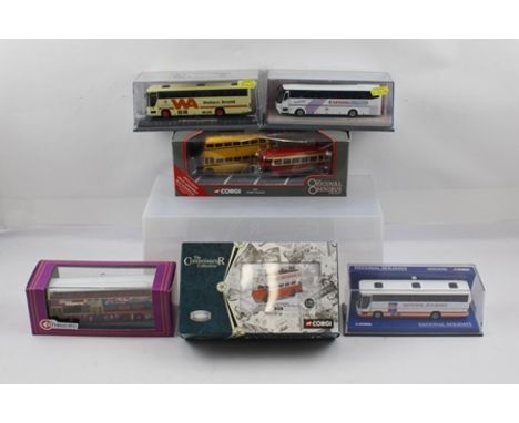 CORGI DIE CAST MODELS OF BUSES AND COACHES BOXED including 45001 Dorset Delights including Bus Terminal, 35102 Limited Editio