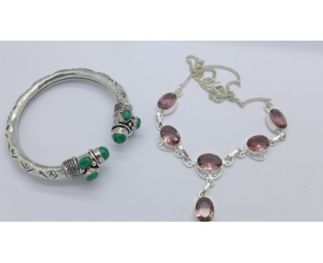 A bangle and a necklace