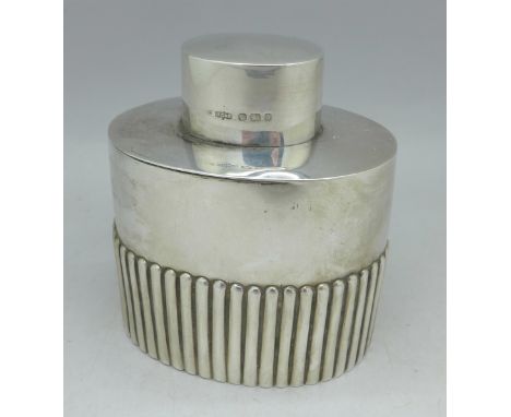 A silver caddy by James Dixon, 84g
