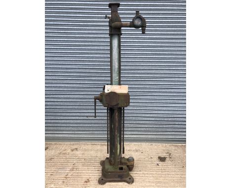 An unusual early bowser petrol pump bearing supply plate from The Pumps and Equipment Limited of Leicester.