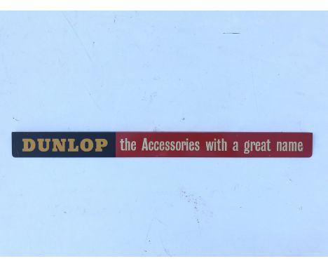 A Dunlop Accessories tin shelf strip, in good condition.