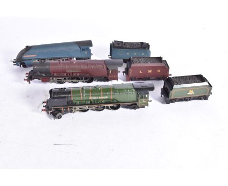 Hornby-Dublo 00 Gauge 3-Rail Steam Locomotives and Tenders, LNER blue No 7 'Sir Nigel Gresley', LMS maroon 6231 'Duchess of A