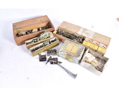 Trix Express HO Gauge Track and Catenary including Points and Switches, Large quantity of mainly unboxed Trix Express 3-Rail 