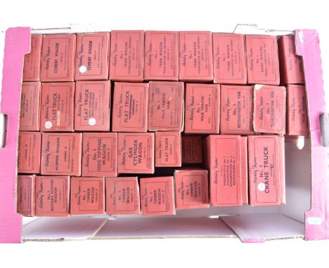 Boxed post-war Hornby 0 Gauge Freight Stock, most appear to be ex-shop stock, comprising 4 Manchester Oil and 3 Shell Lubrica