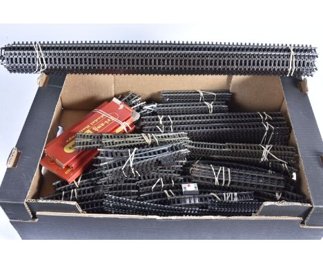 Large collection of Tri-ang and Tri-ang Hornby 00 Gauge Super 4 Track including points 3rd Radius Curves and Long Straights, 