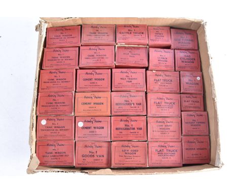 Boxed post-war Hornby 0 Gauge Freight Stock, most appear to be ex-shop stock, comprising 5 Manchester Oil and 3 Shell Lubrica