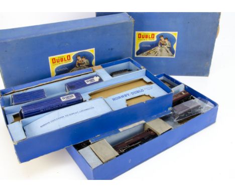 Hornby-Dublo 00 Gauge 3-Rail 'EDP2 'Duchess of Atholl' Train Set and addition items and Set box, Set comprising LMS maroon 'D