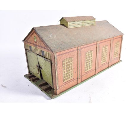 Hornby 0 Gauge Scenic Accessories, including orange-roof No 3 station, G-VG, box G, No 2 Junction and single-arm signals, No 