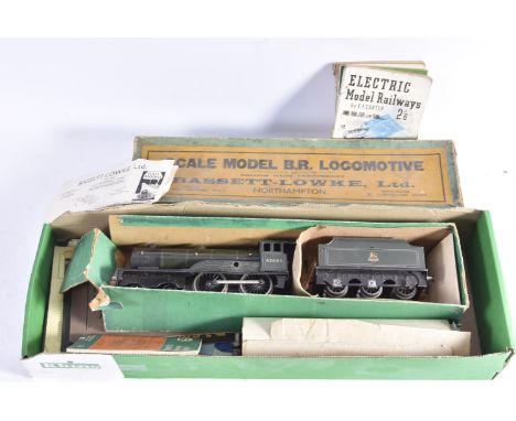 A Bassett-Lowke 0 Gauge clockwork 3311/0 'Prince Charles' 4-4-0 Locomotive and Tender with associated paperwork, the loco and