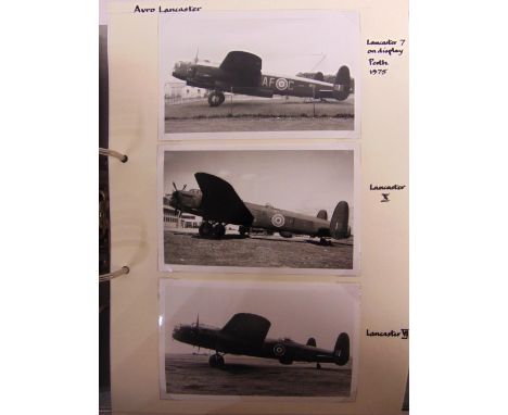 [PHOTOGRAPHS]. AVIATION  Approximately 1340 reprinted black and white photographs of early to mid 20th century R.A.F. aircraf