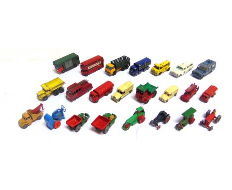 ASSORTED MATCHBOX 1-75 SERIES DIECAST MODEL VEHICLES  circa 1950s-60s, together with a Britains Lilliput Fordson Tractor, var