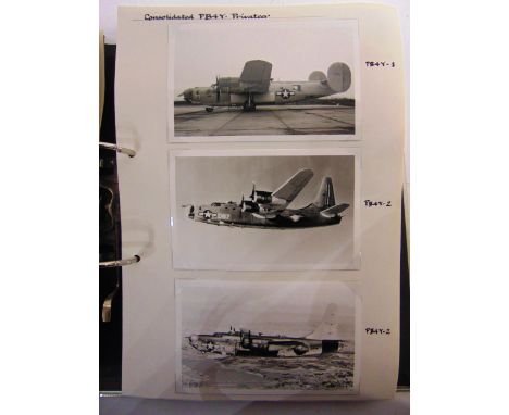 [PHOTOGRAPHS]. AVIATION  Approximately 560 reprinted black and white photographs of early to mid 20th century U.S. aircraft, 