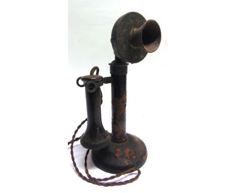 A STICK TELEPHONE  29.5cm high.