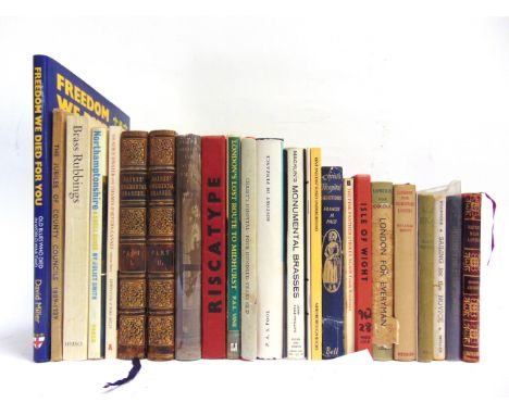 [MISCELLANEOUS]. HISTORY &amp; OTHER  Assorted works, including Haines, Rev. Herbert. A Manual of Monumental Brasses, Parts I