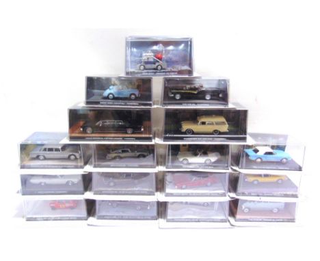 SEVENTEEN 1/43 SCALE GE FABBRI JAMES BOND DIECAST MODEL VEHICLES  comprising those from Thunderball (7); You Only Live Twice 