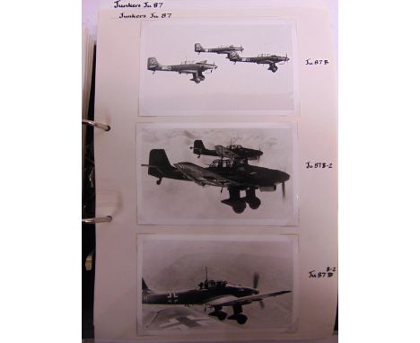 [PHOTOGRAPHS]. AVIATION  Approximately 795 reprinted black and white photographs of early to mid 20th century German aircraft