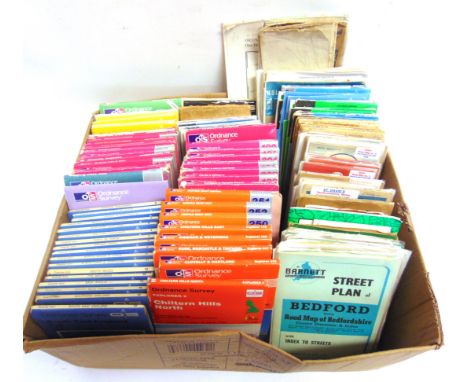 [MAPS]  Assorted folding Ordnance Survey, Esso &amp; Barnetts maps, including O.S. 2 1/2 inch, Landranger and Explorer series