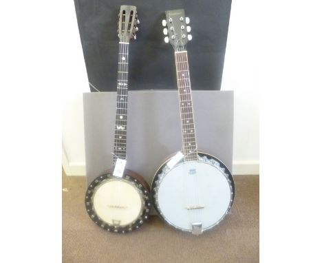 *Banjo. A William Temlett G 5-string banjo,  rosewood construction, the neck inlaid with mother of pearl, serial no. 2897, 95