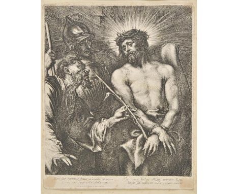 *Van Dyck (Anthony, 1599-1641). Christ crowned with thorns (also known as The Reed offered to Christ), circa 1631,  etching a
