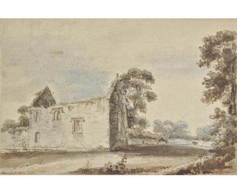 *Whessell (John, 1760-circa 1840). Part of Godstow Nunnery, 1830 & Perch Inn, Godstow, 1830,  together 2 watercolours with pe