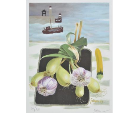 *Fedden (Mary, 1915-2012). Whitby harbour,  offset colour lithograph, from the edition of 250, signed and numbered in pencil,