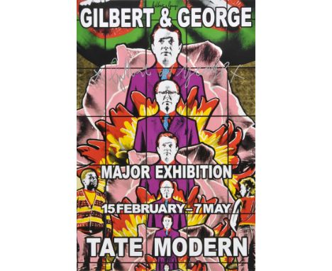 *Gilbert & George. Gilbert & George, Major Exhibition 15 February - 7 May 2007, Tate Modern,  a complete set of 5 colour repr