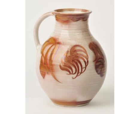 *Caiger-Smith (Alan, 1930-) for Aldermarston Pottery. Large vase with foliate decoration,  stoneware baluster vase with singl