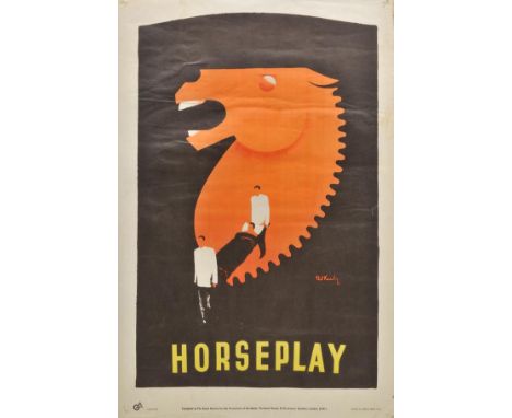 *Keely (Pat). Horseplay, published The Royal Society for the Prevention of Accidents, 1945, colour lithograph, creased, some 